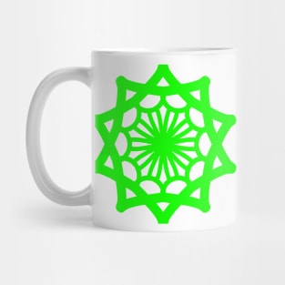 Green Star Mandala Mug